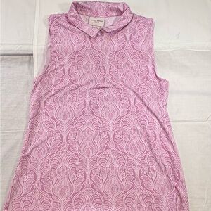 Laura Ashley Pink Patterned Sleeveless Blouse